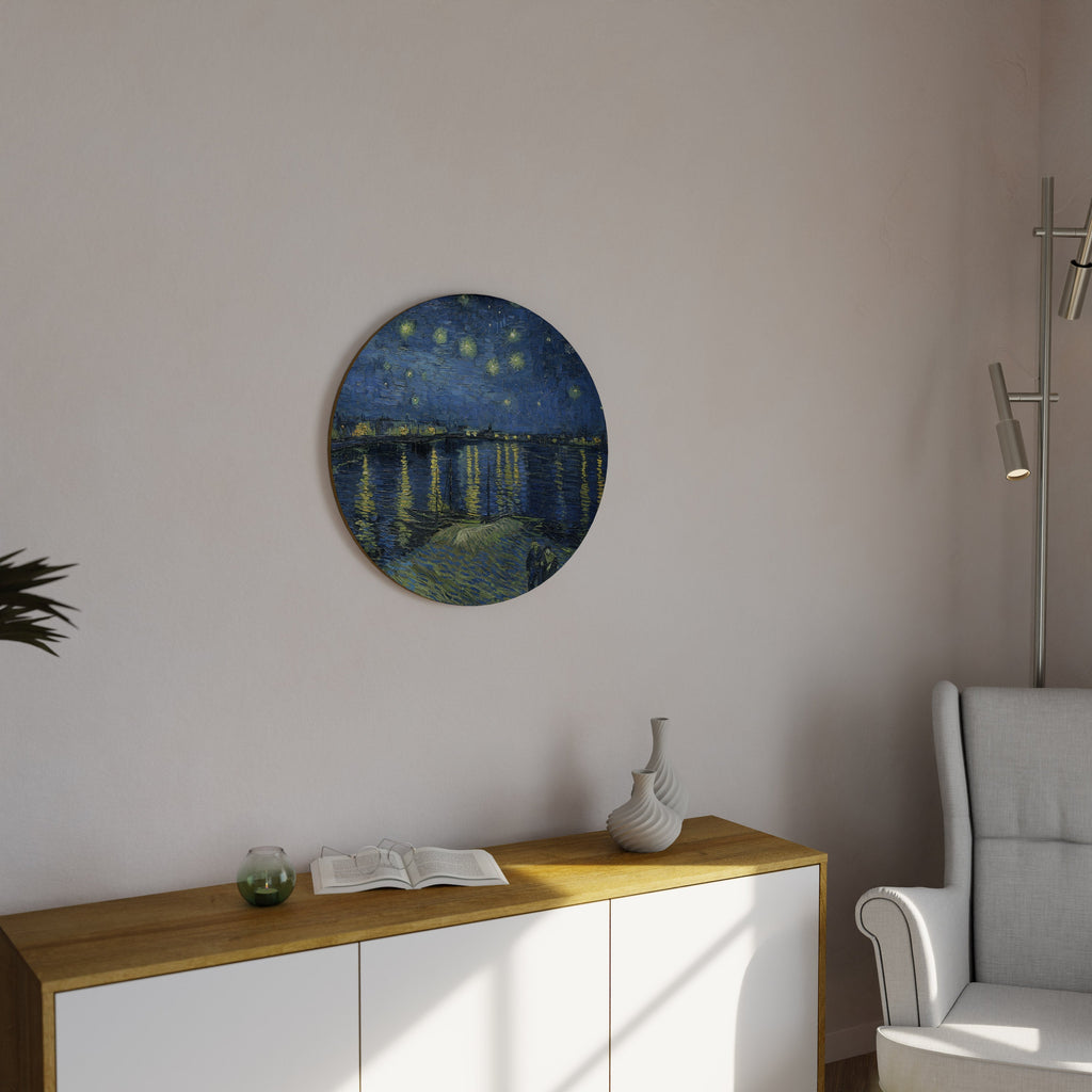 STARRY NIGHT OVER THE RHONE Round Wall Art