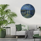 STARRY NIGHT OVER THE RHONE Round Wall Art