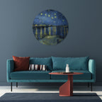 STARRY NIGHT OVER THE RHONE Round Wall Art