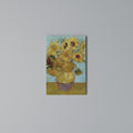 VASE WITH TWELVE SUNFLOWERS Vertical Canvas Print