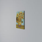 VASE WITH TWELVE SUNFLOWERS Vertical Canvas Print