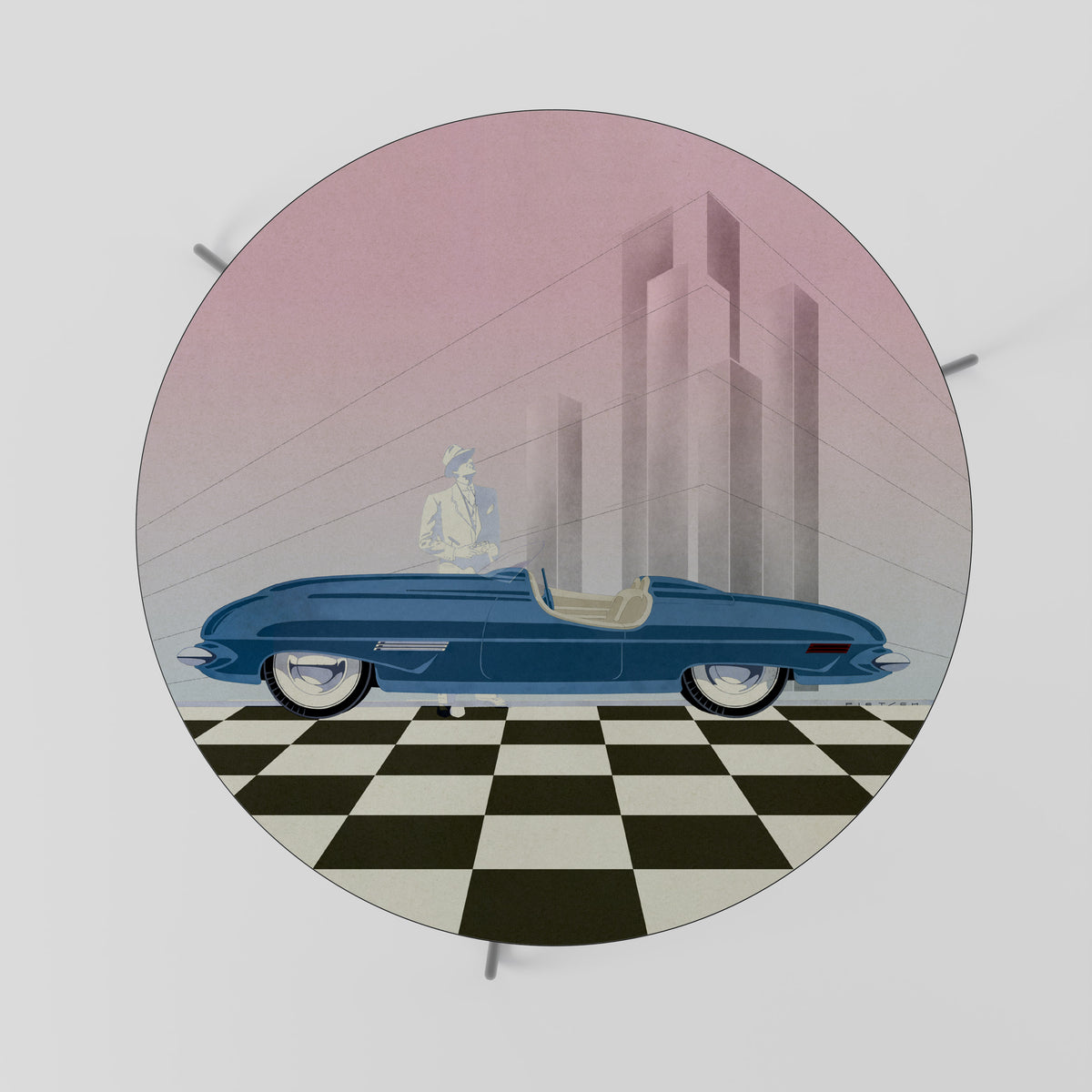BLUE ROADSTER Soffbord