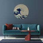 THE GREAT WAVE Round Wall Art