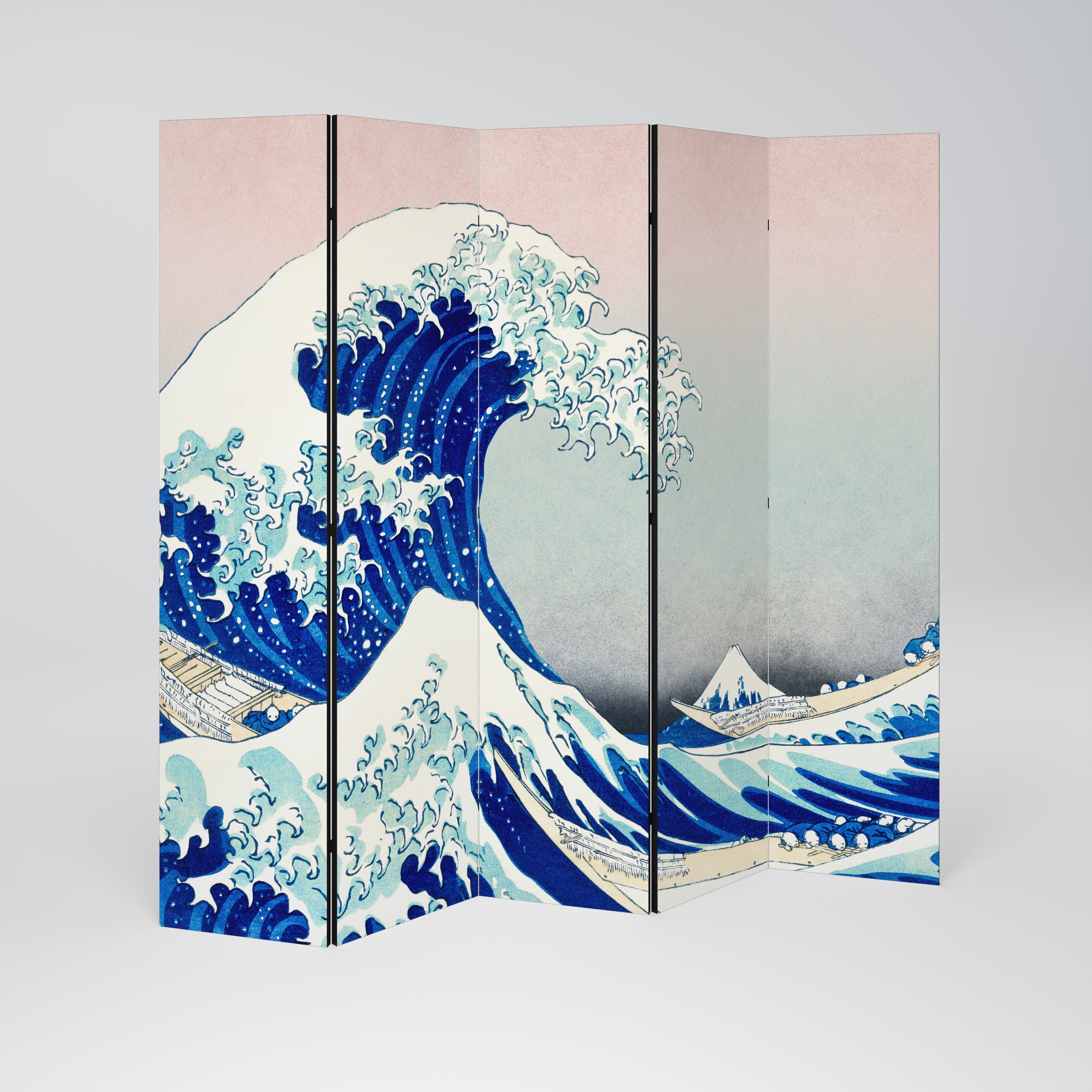 THE GREAT WAVE Dekorativ rumsavdelare – 5 paneler