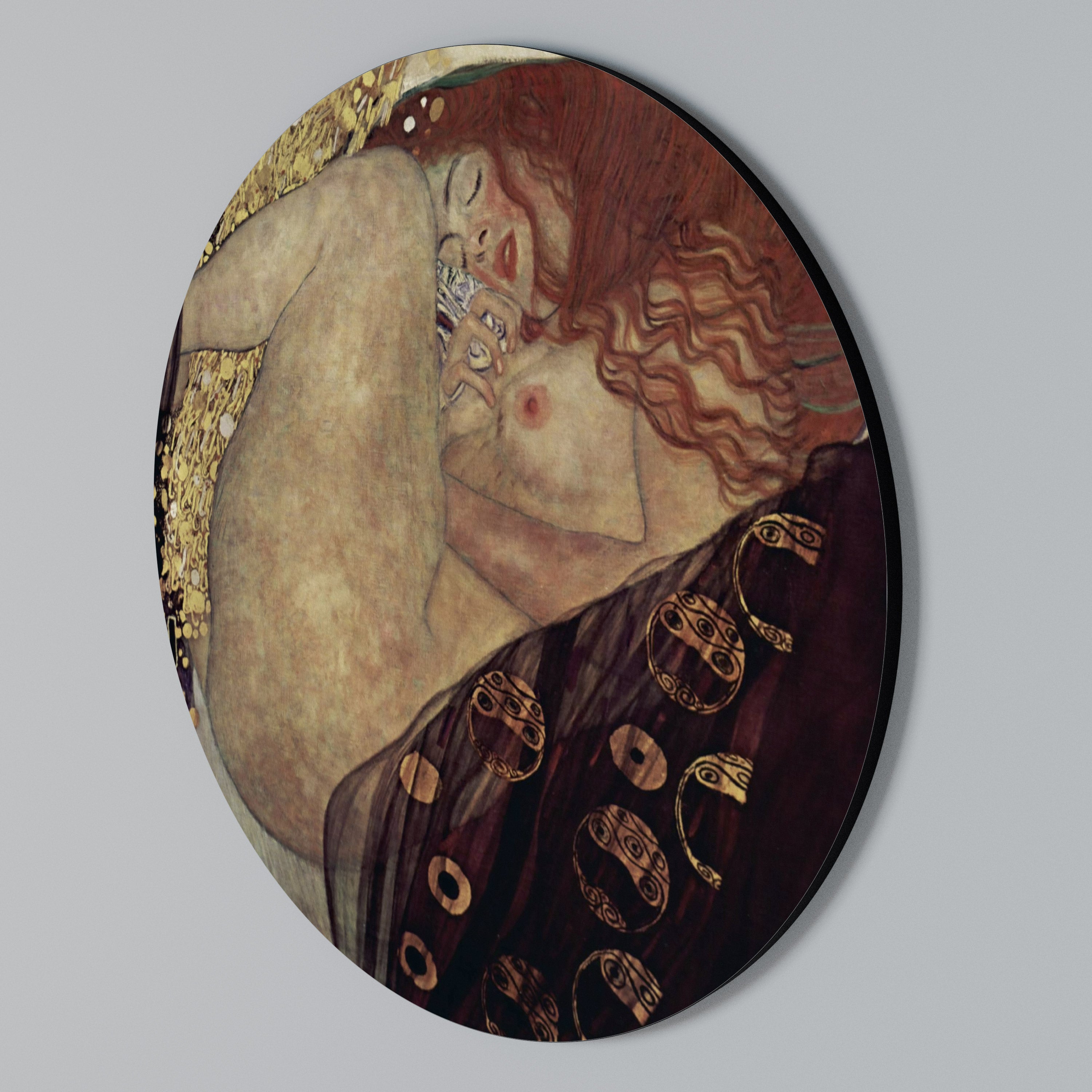 DANAE BY KLIMT Rund väggdekor