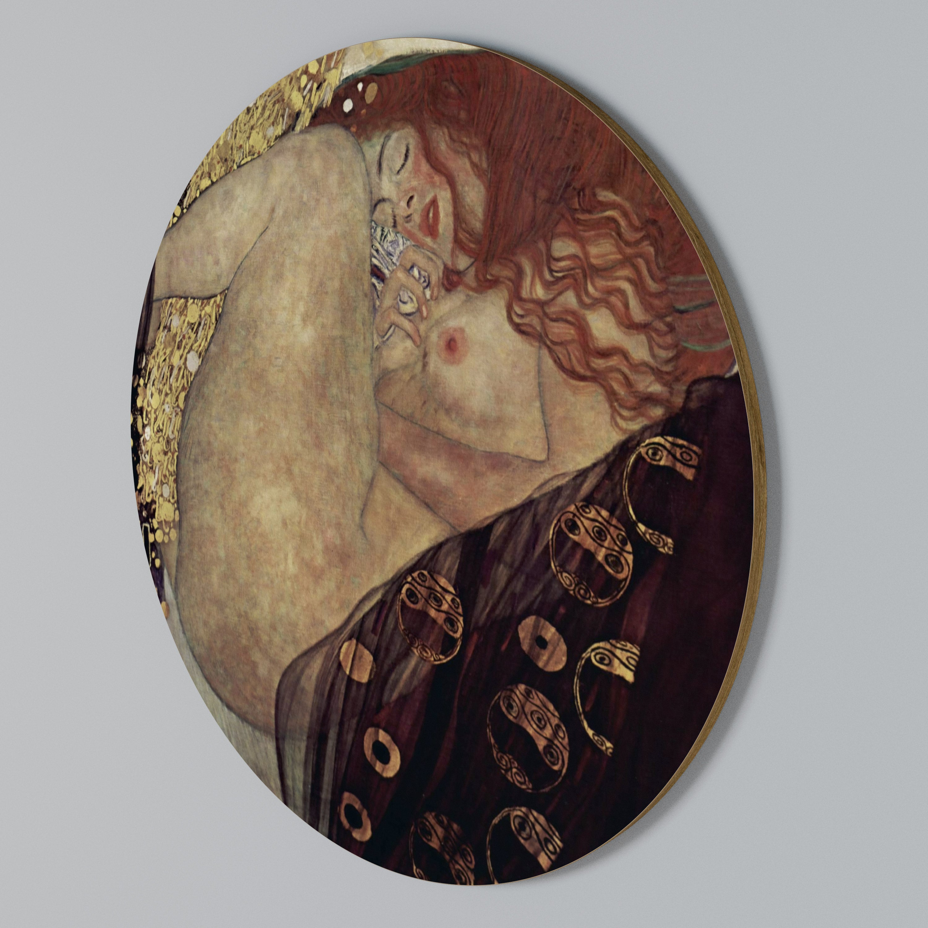 DANAE BY KLIMT Rund väggdekor