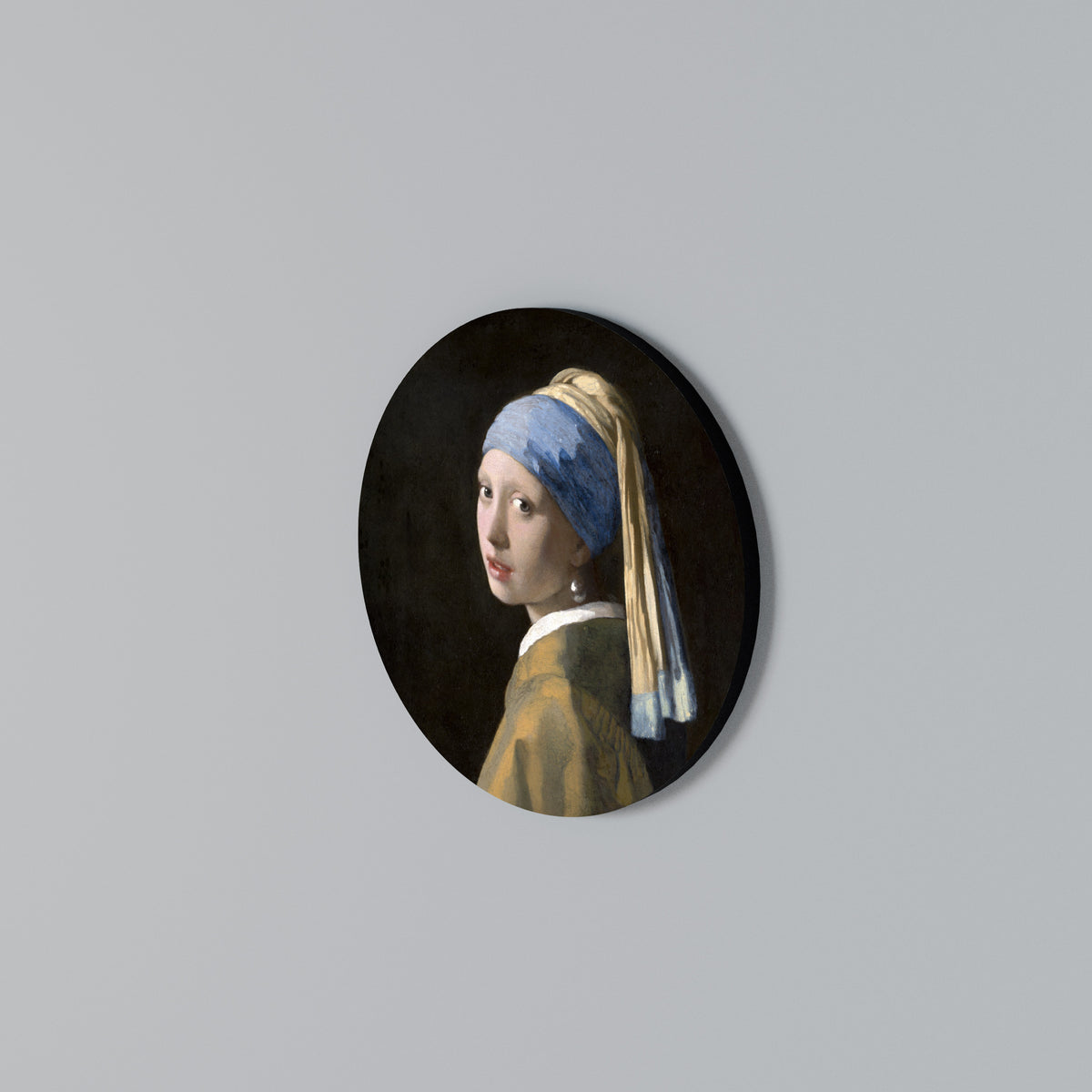 GIRL WITH A PEARL EARING Rund väggdekor