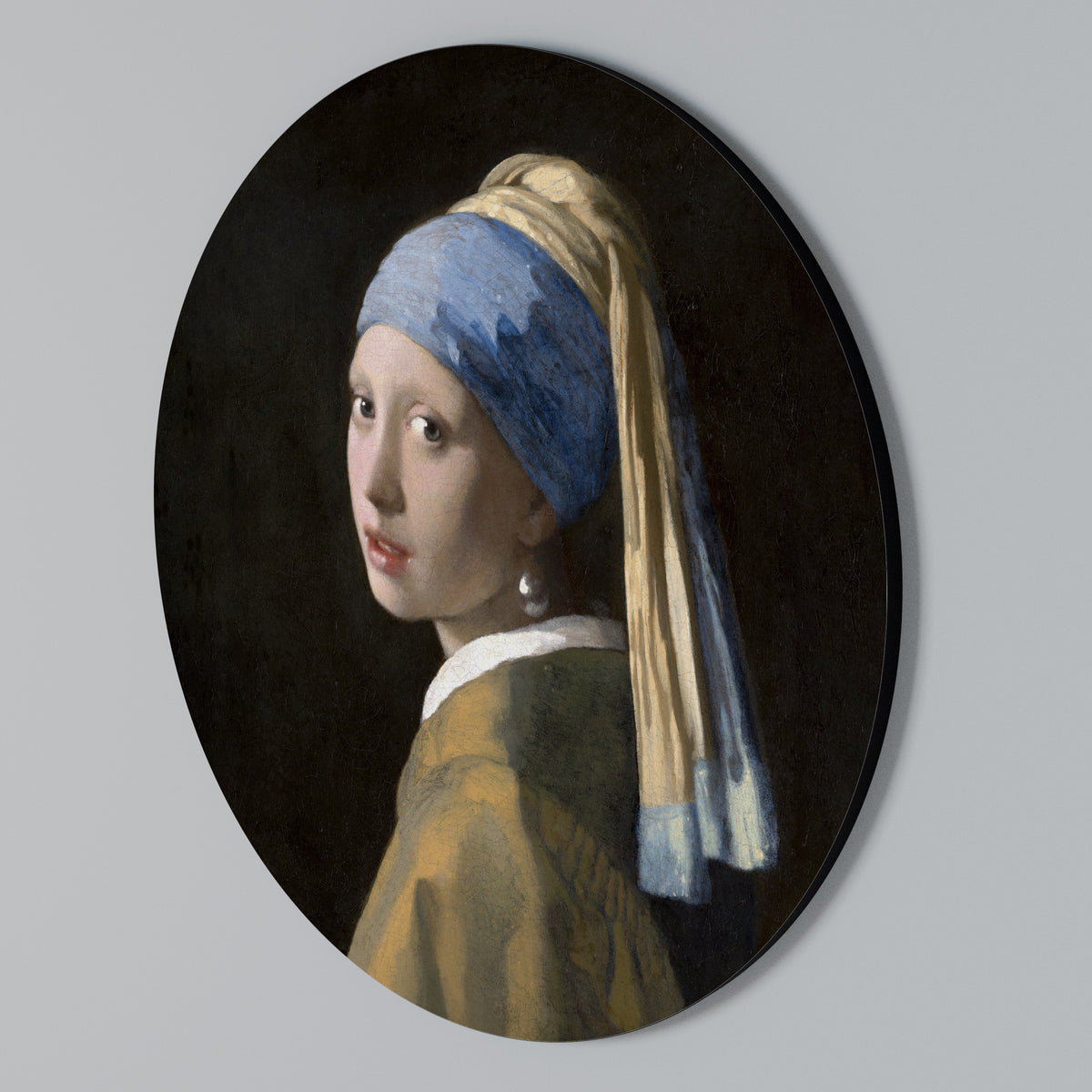 GIRL WITH A PEARL EARING Rund väggdekor