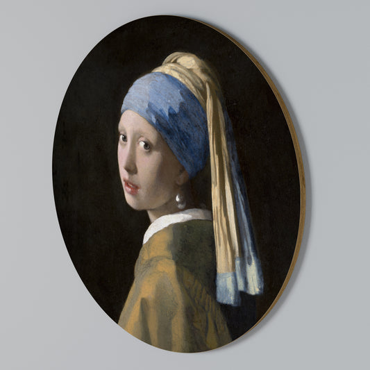 GIRL WITH A PEARL EARING Rund väggdekor