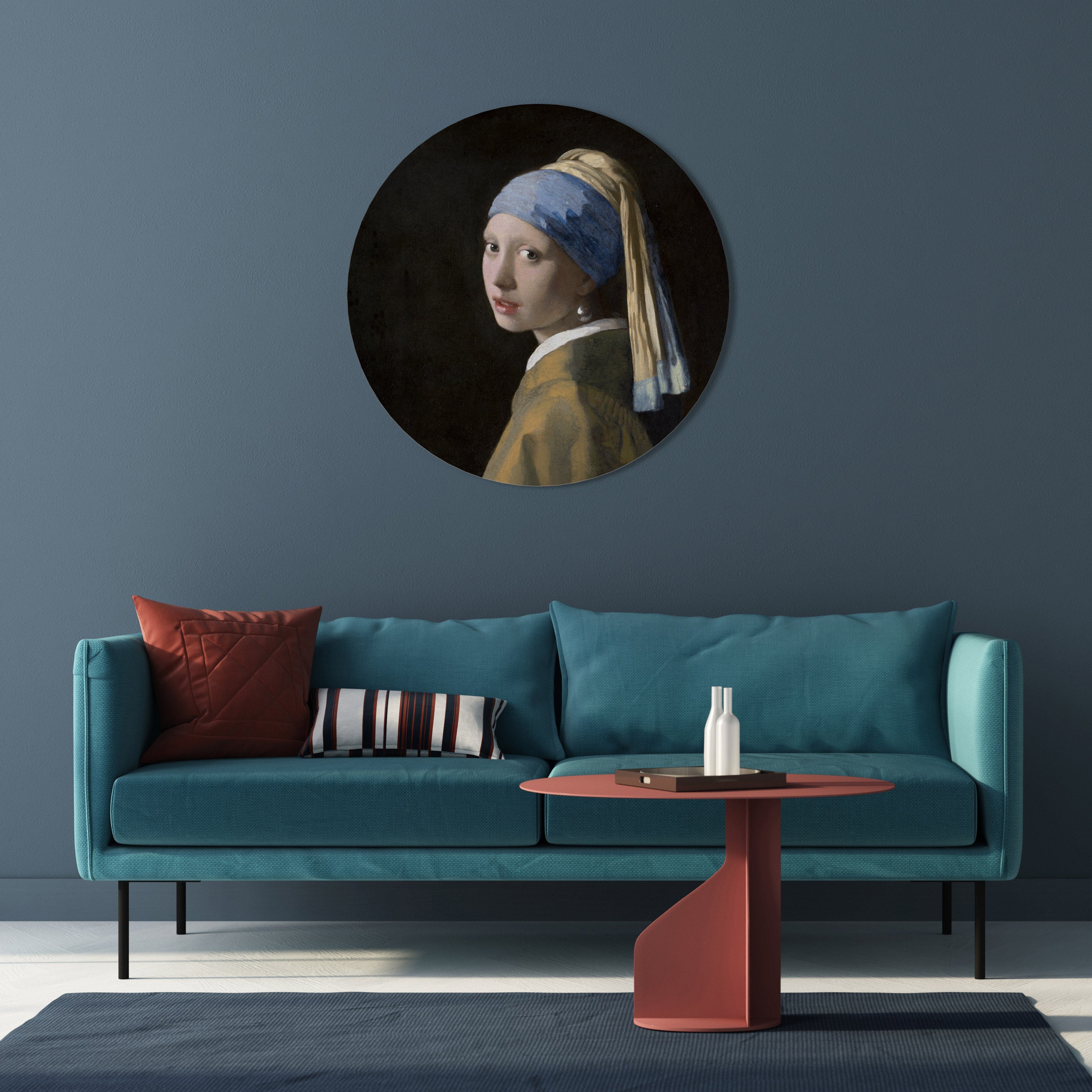GIRL WITH A PEARL EARING Round Wall Art