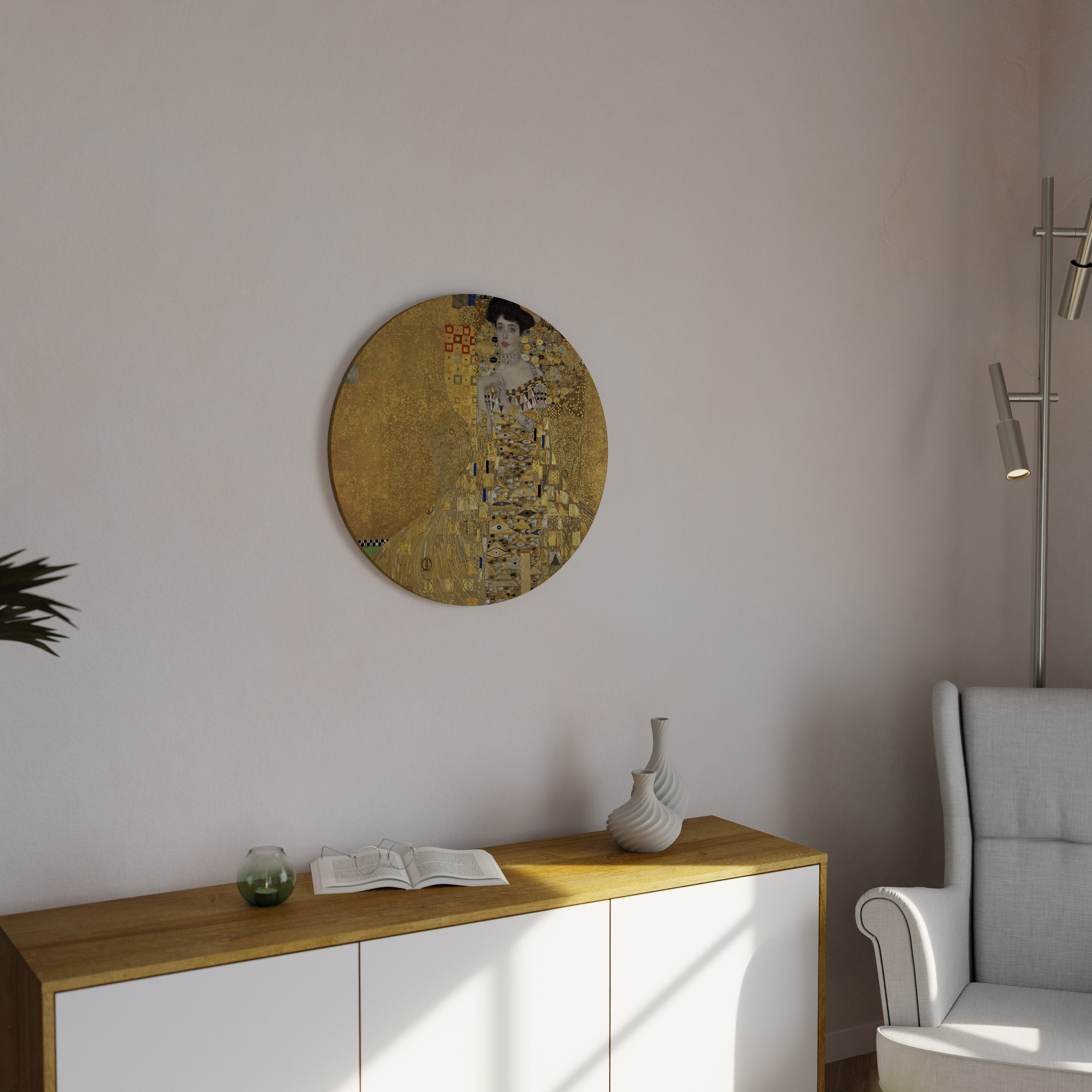 PORTRAIT OF ADELE Round Wall Art