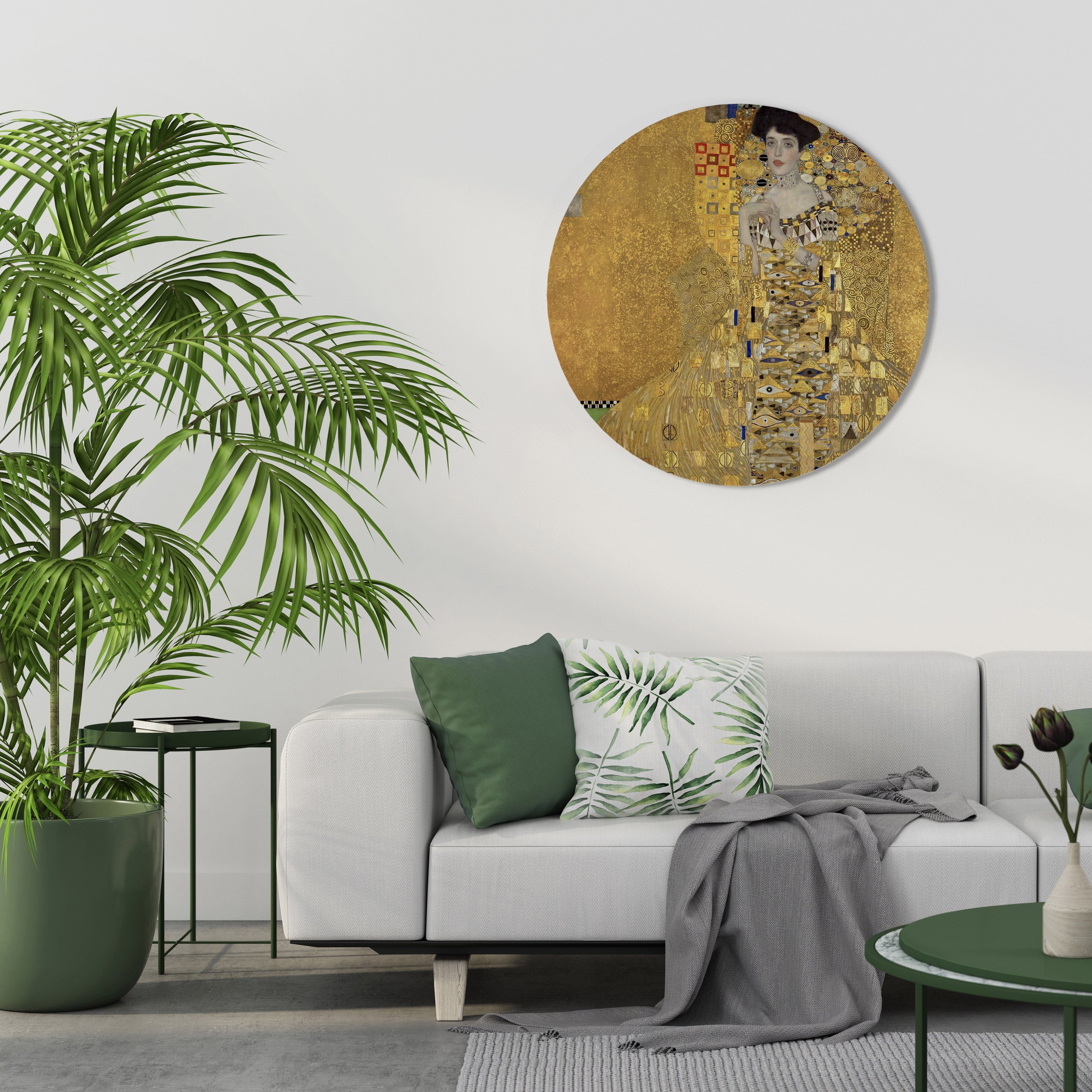PORTRAIT OF ADELE Round Wall Art