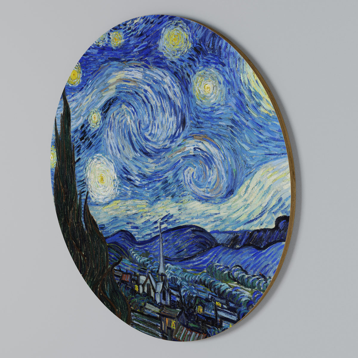 STARRY NIGHT Rund väggdekor