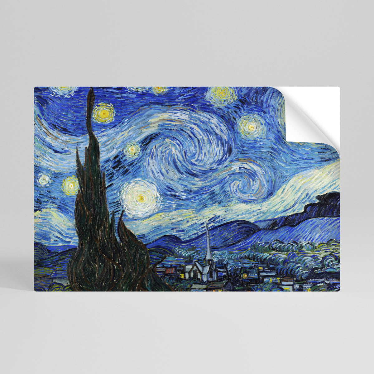 STARRY NIGHT Självhäftande Horisontell Poster
