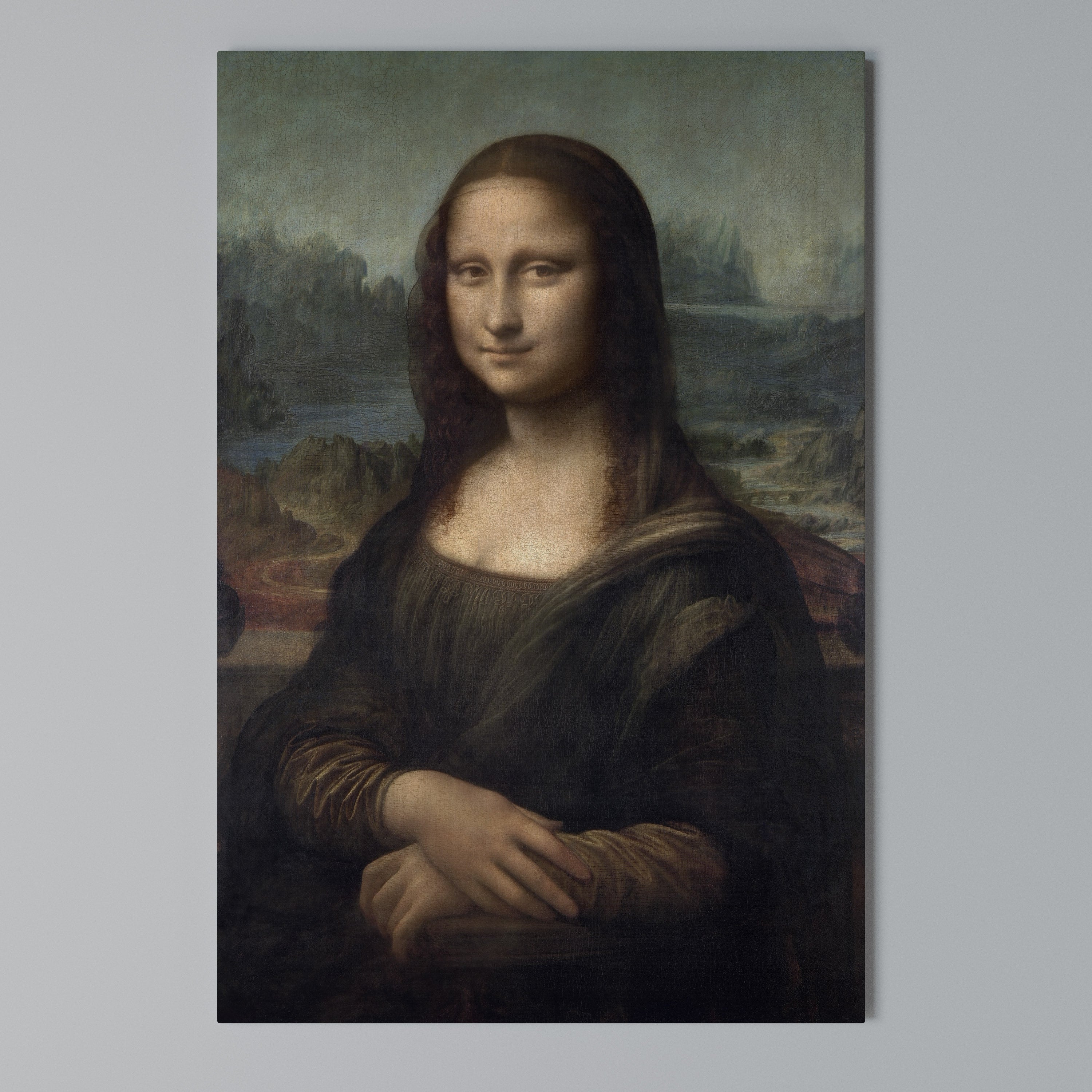 MONA LISA Vertical Canvas Print