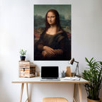 MONA LISA vertikal poster med självhäftande motiv
