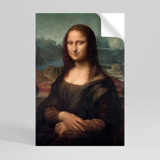 MONA LISA vertikal poster med självhäftande motiv