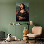 MONA LISA vertikal poster med självhäftande motiv