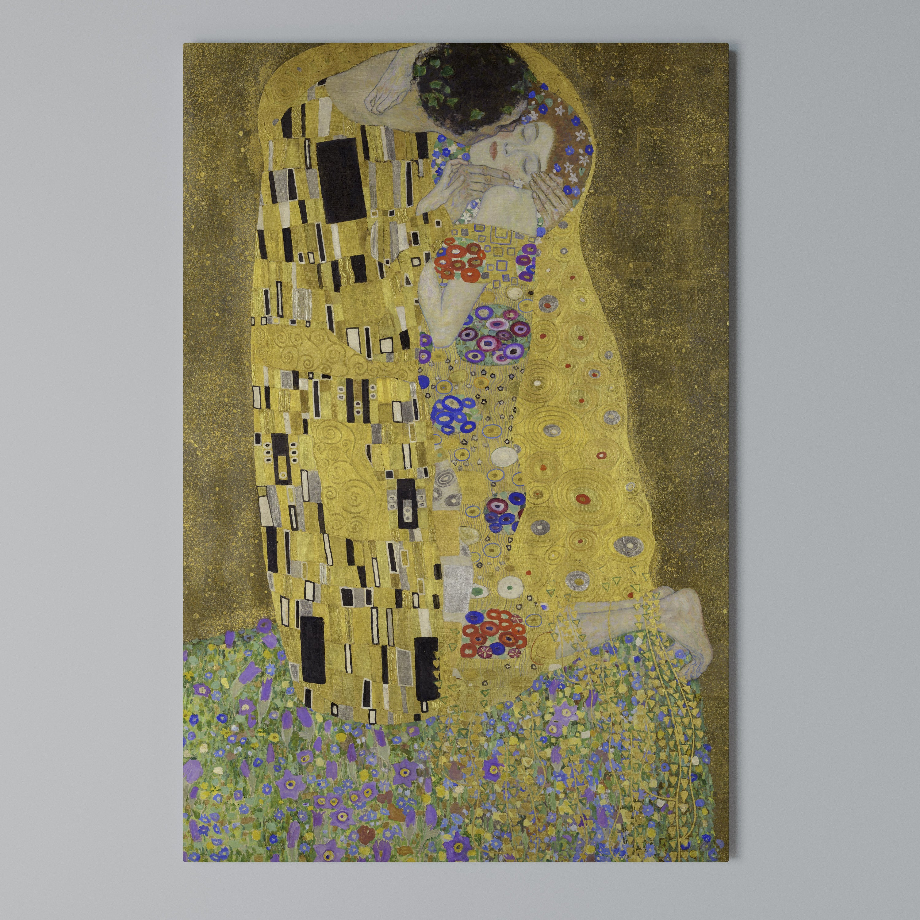 THE KISS Vertical Canvas Print