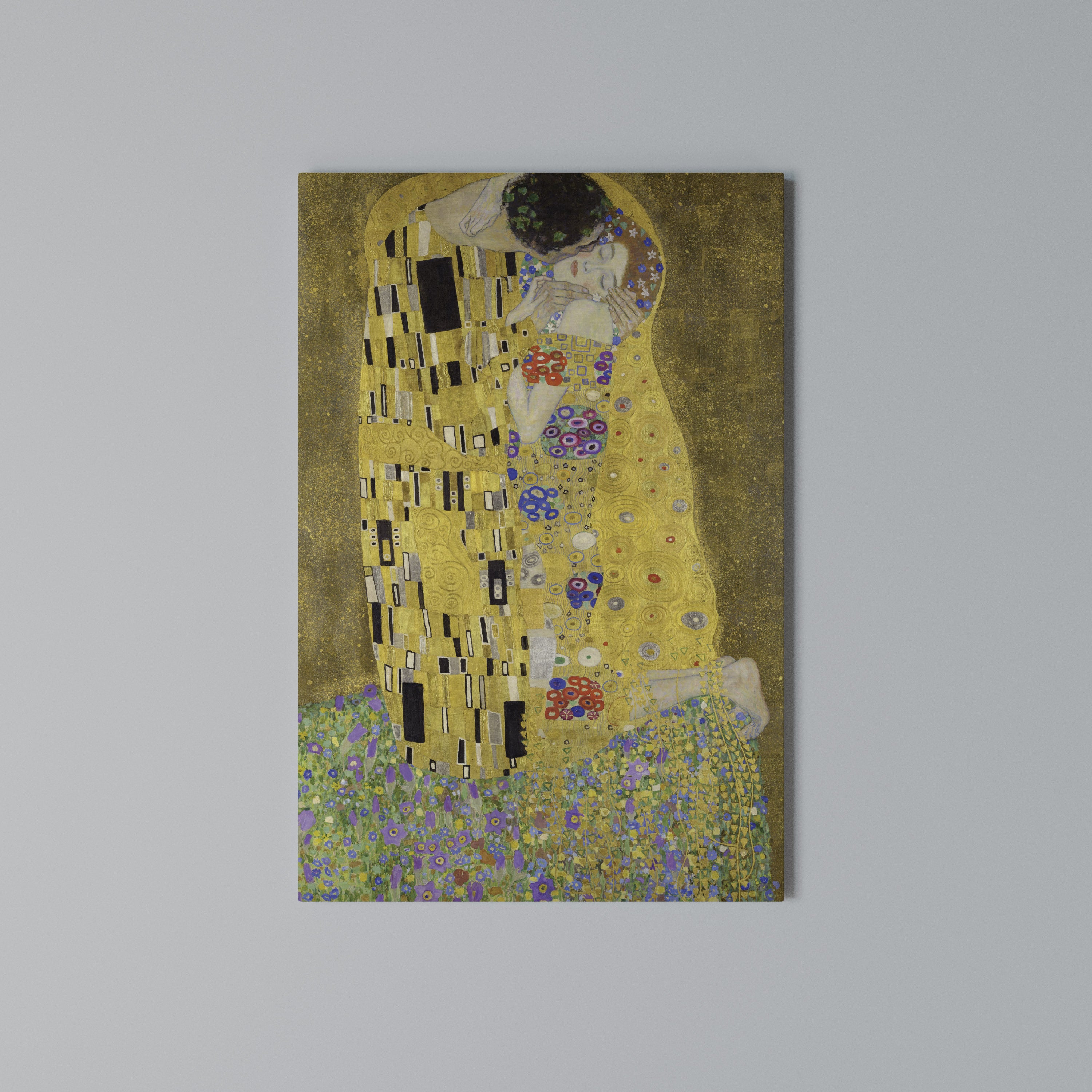 THE KISS Vertical Canvas Print