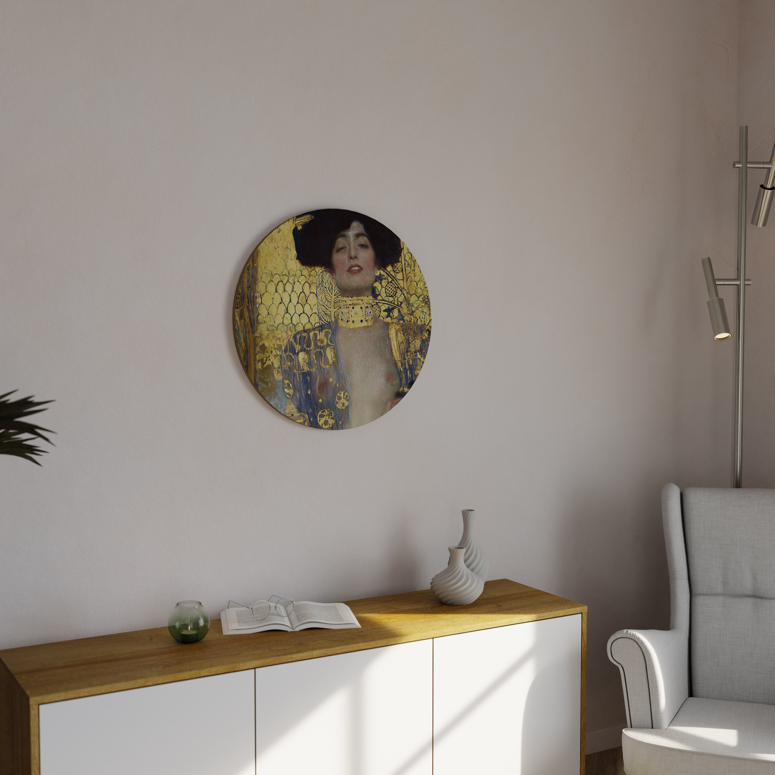 JUDITH & HOLOFERNES Round Wall Art