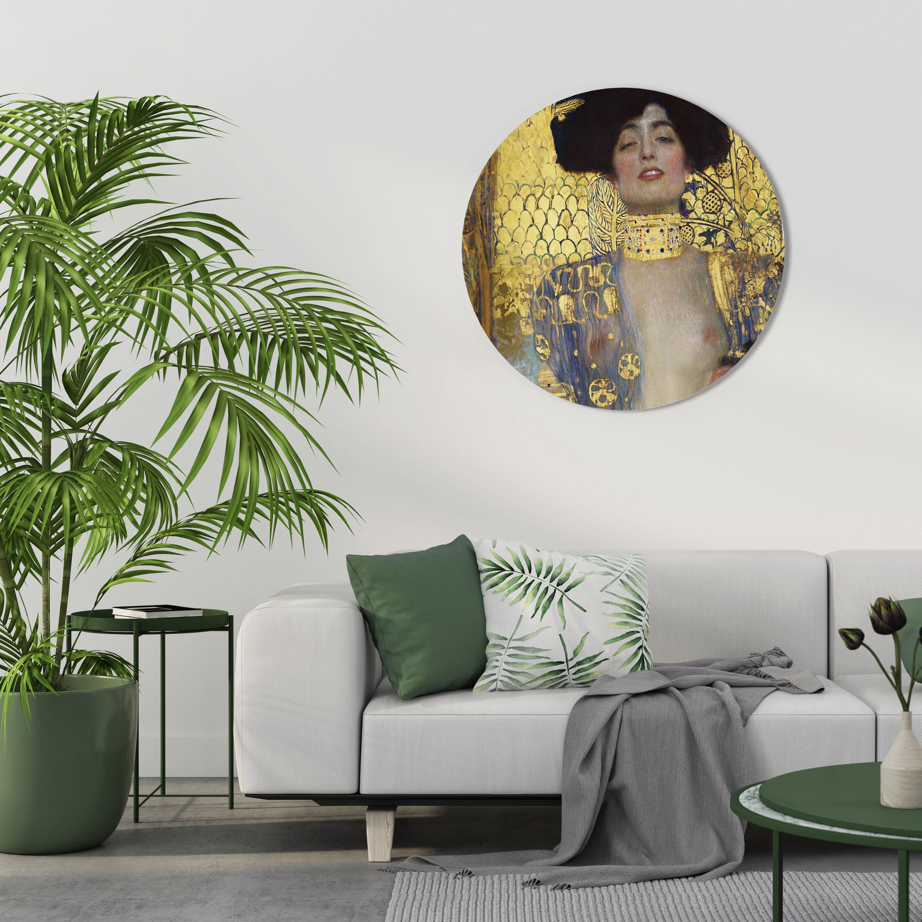 JUDITH & HOLOFERNES Round Wall Art