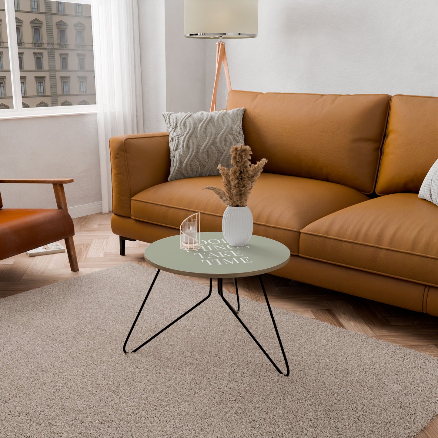 GOOD THINGS TAKE TIME Small Coffee Table