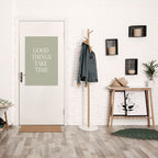 BRA SAKER TAR TID Vertikal affisch med självhäftande mönster