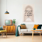 DRÖMLIK PASSAGE Vertikal poster med självhäftande text