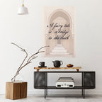 DRÖMLIK PASSAGE Vertikal poster med självhäftande text