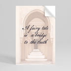 DRÖMLIK PASSAGE Vertikal poster med självhäftande text