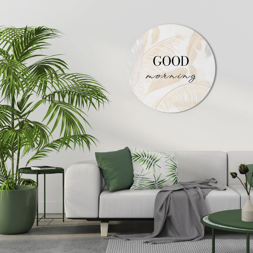 MORNING MIST MAGIC Round Wall Art