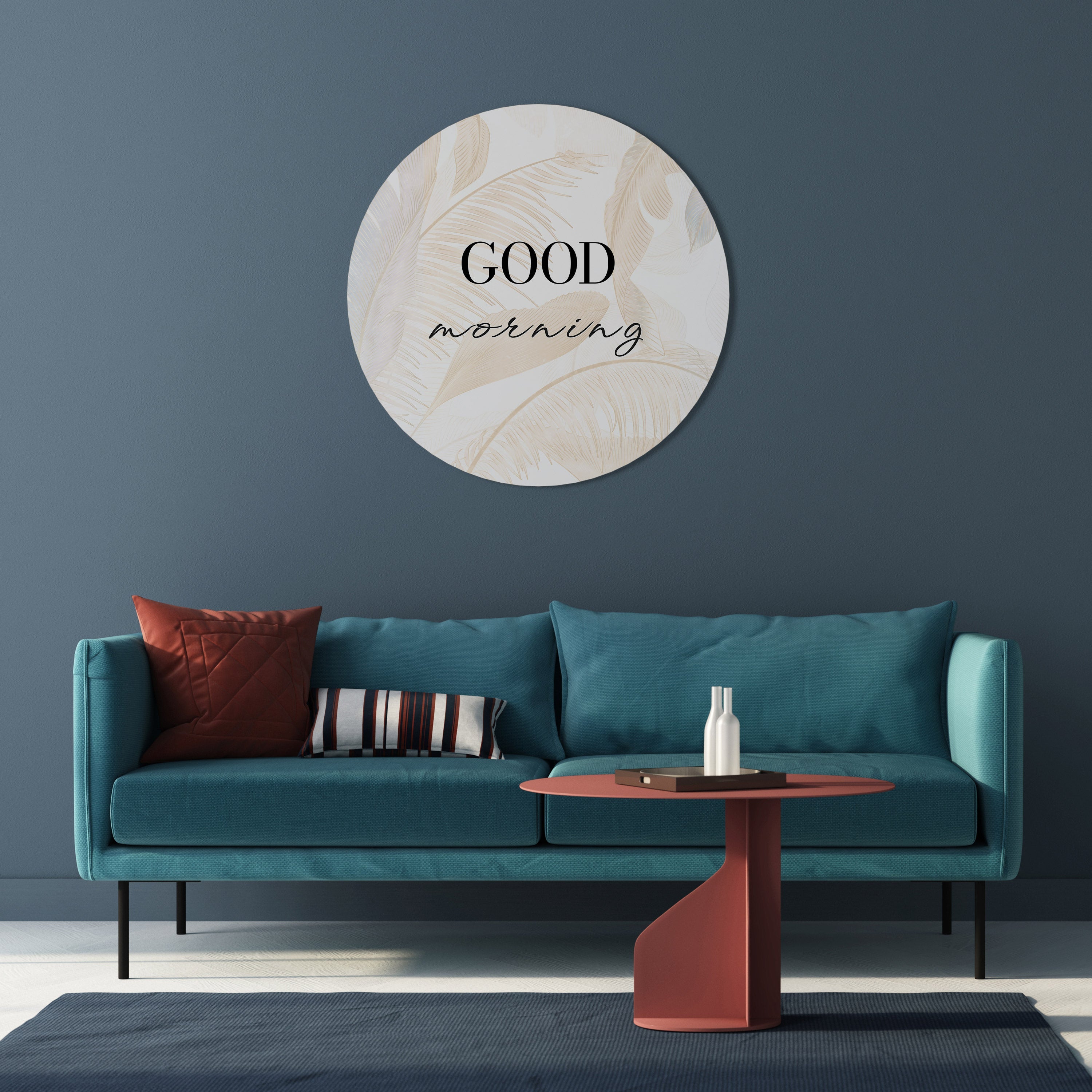 MORNING MIST MAGIC Round Wall Art