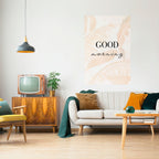 MORNING MAGIC Vertikal poster med självhäftande text