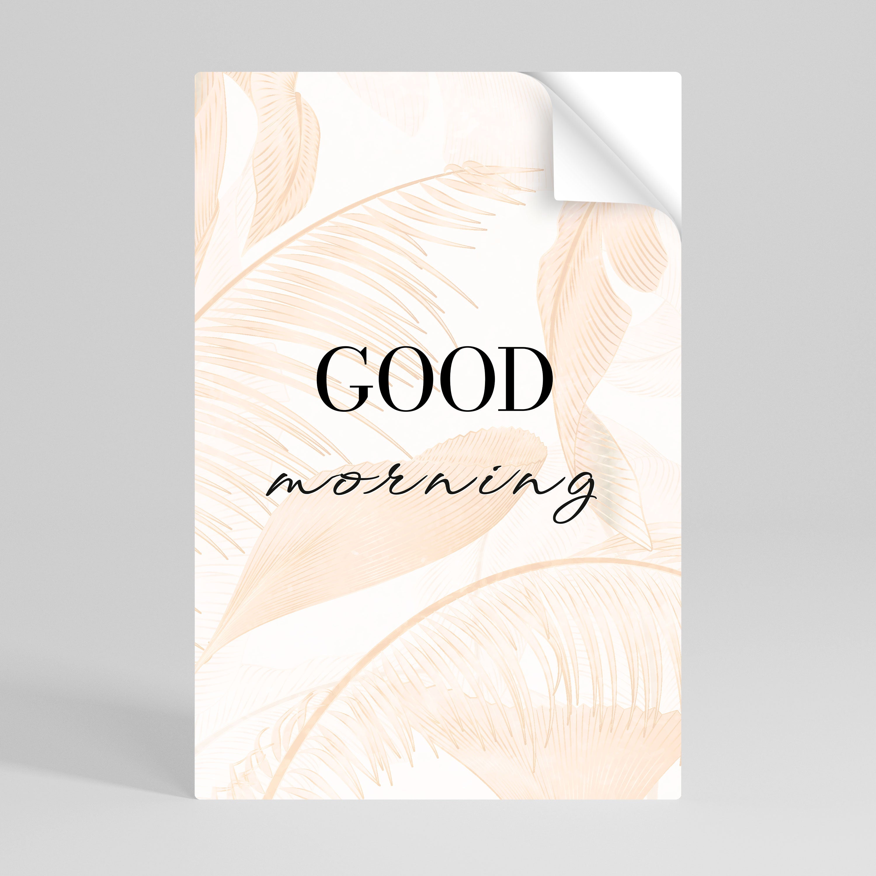 MORNING MAGIC Vertikal poster med självhäftande text