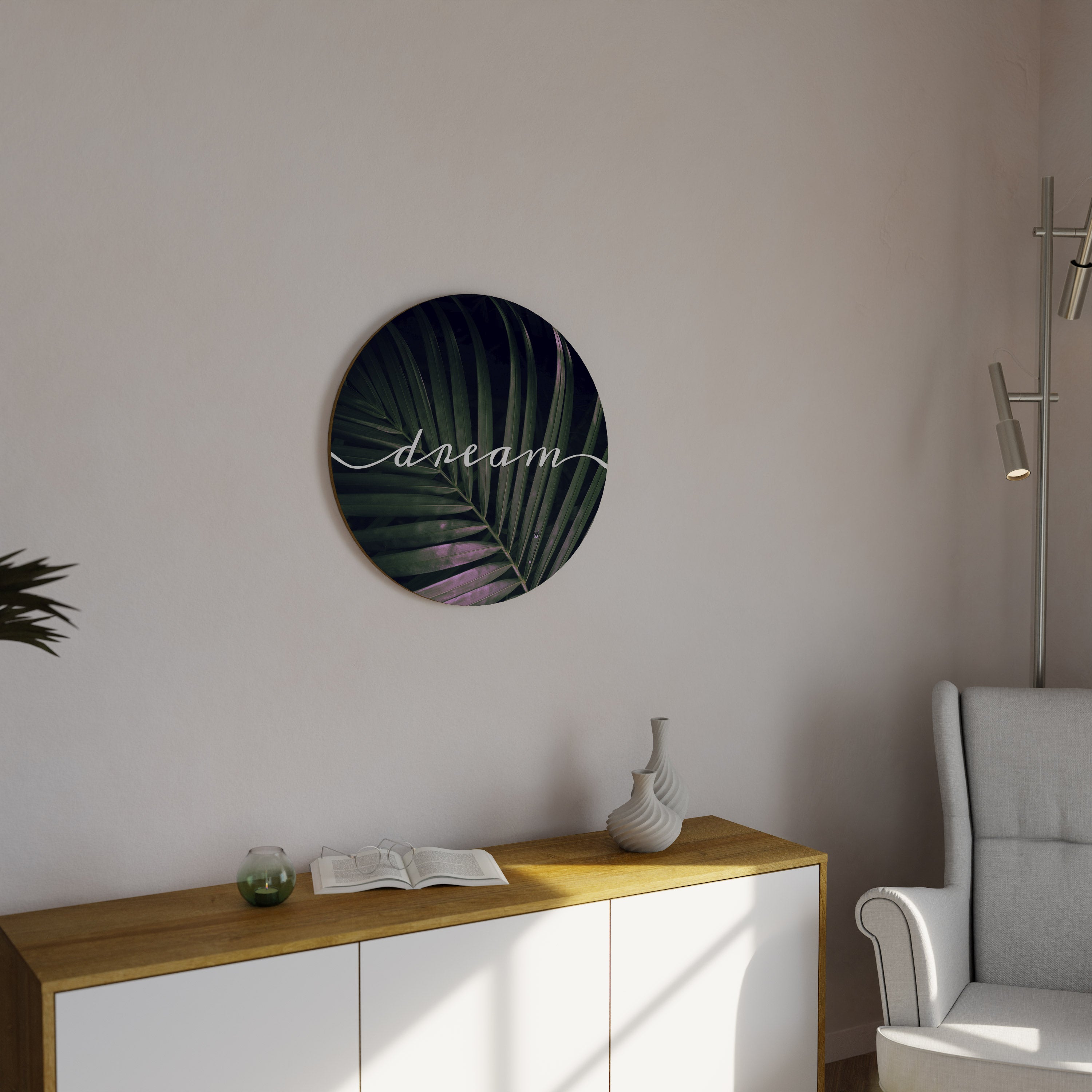 LUSH DREAMSCAPE Round Wall Art
