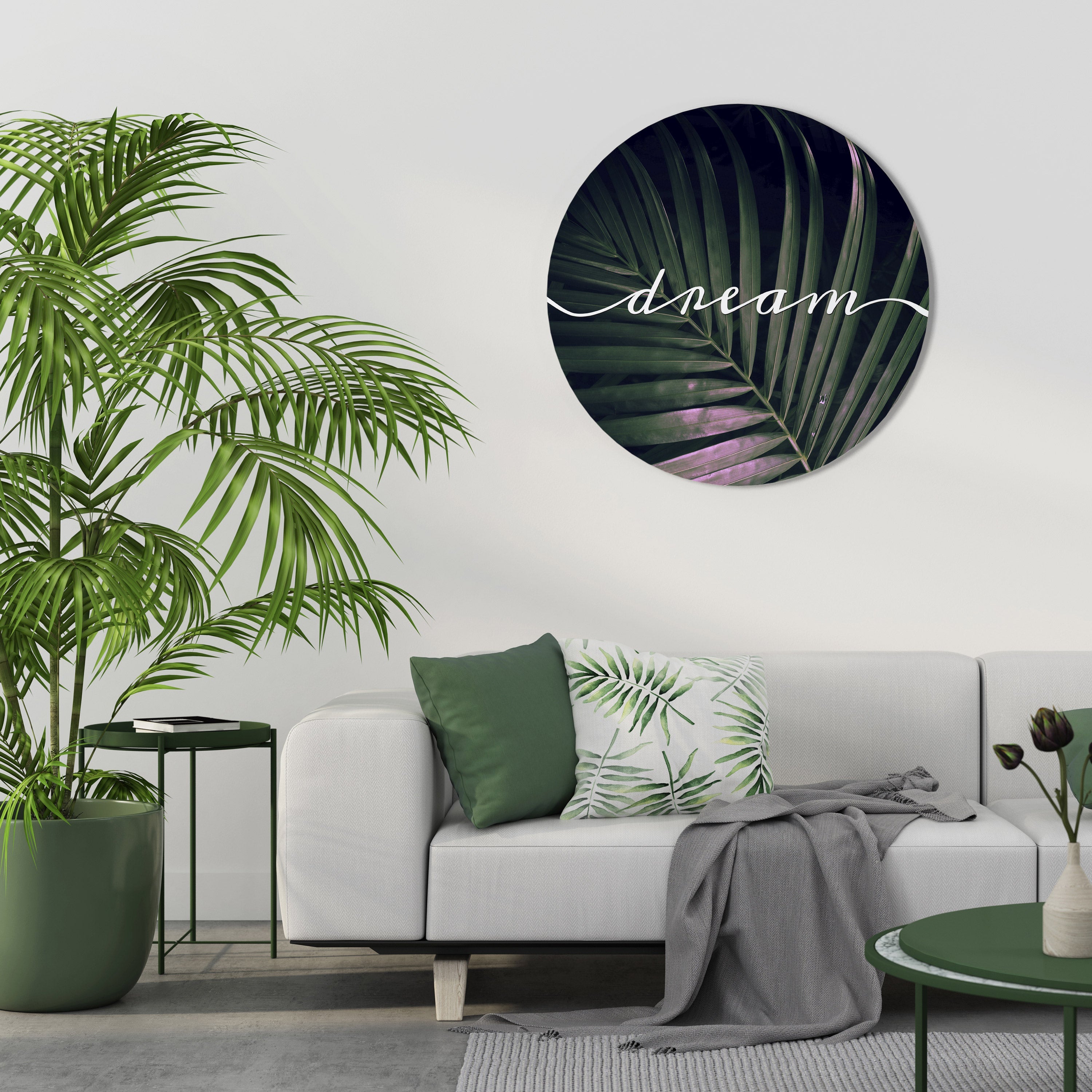 LUSH DREAMSCAPE Round Wall Art