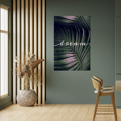 LUSH DREAMSCAPE vertikal poster med självhäftande tryck