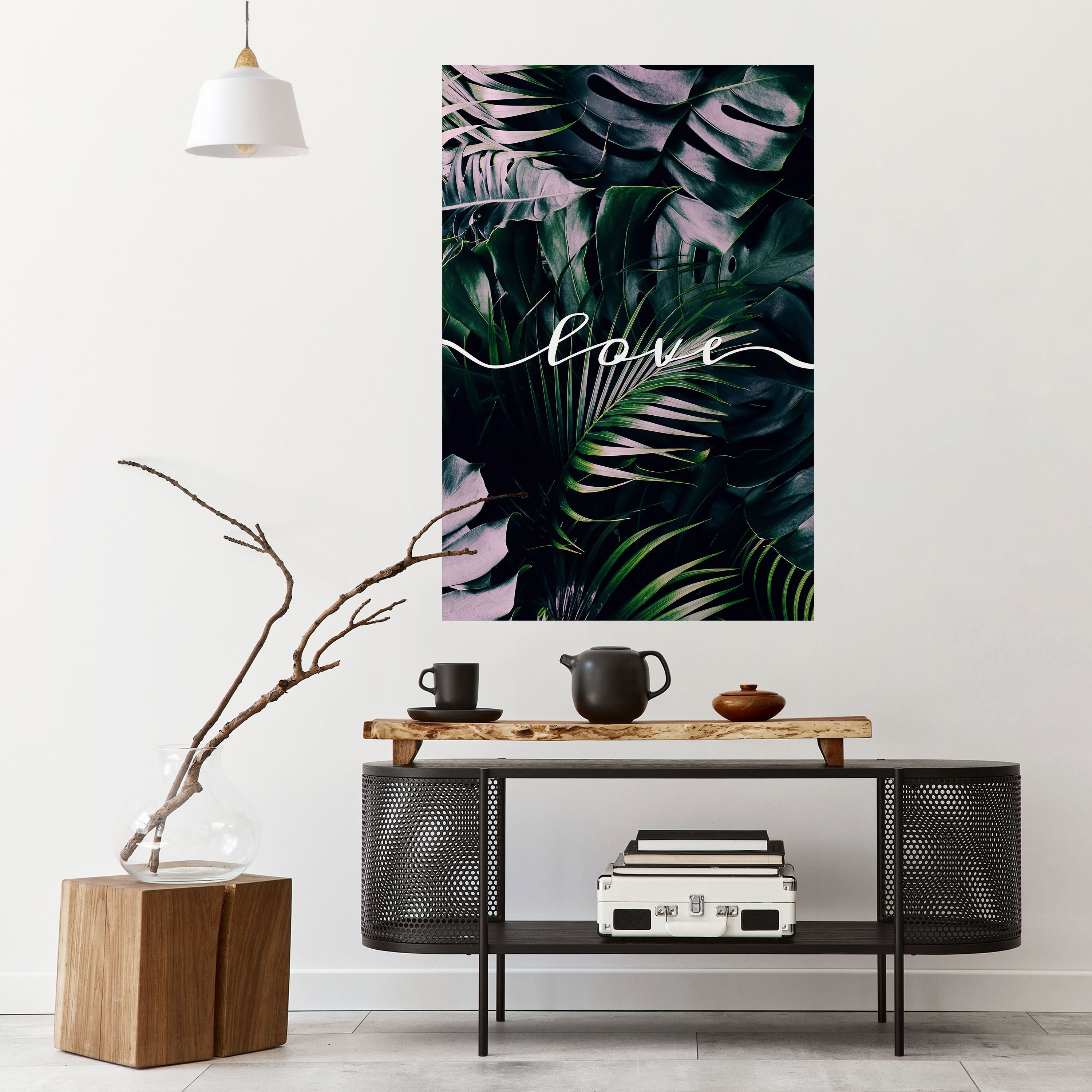 KÄRLEK I LÖV - Skalbar och självhäftande poster