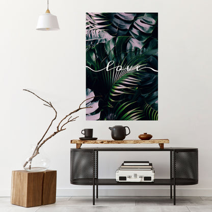 KÄRLEK I LÖV - Skalbar och självhäftande poster