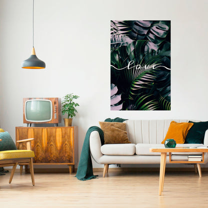 KÄRLEK I LÖV - Skalbar och självhäftande poster