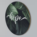 GREEN WHISPERS OF HOPE Rund väggdekor