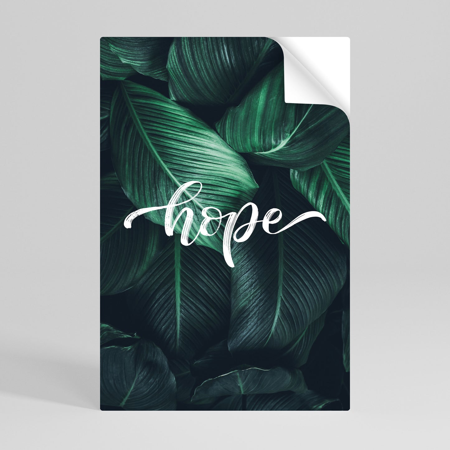 GREEN WHISPERS OF HOPE Självhäftande Vertikal Poster