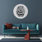 KEEP ON DREAMING Round Wall Art