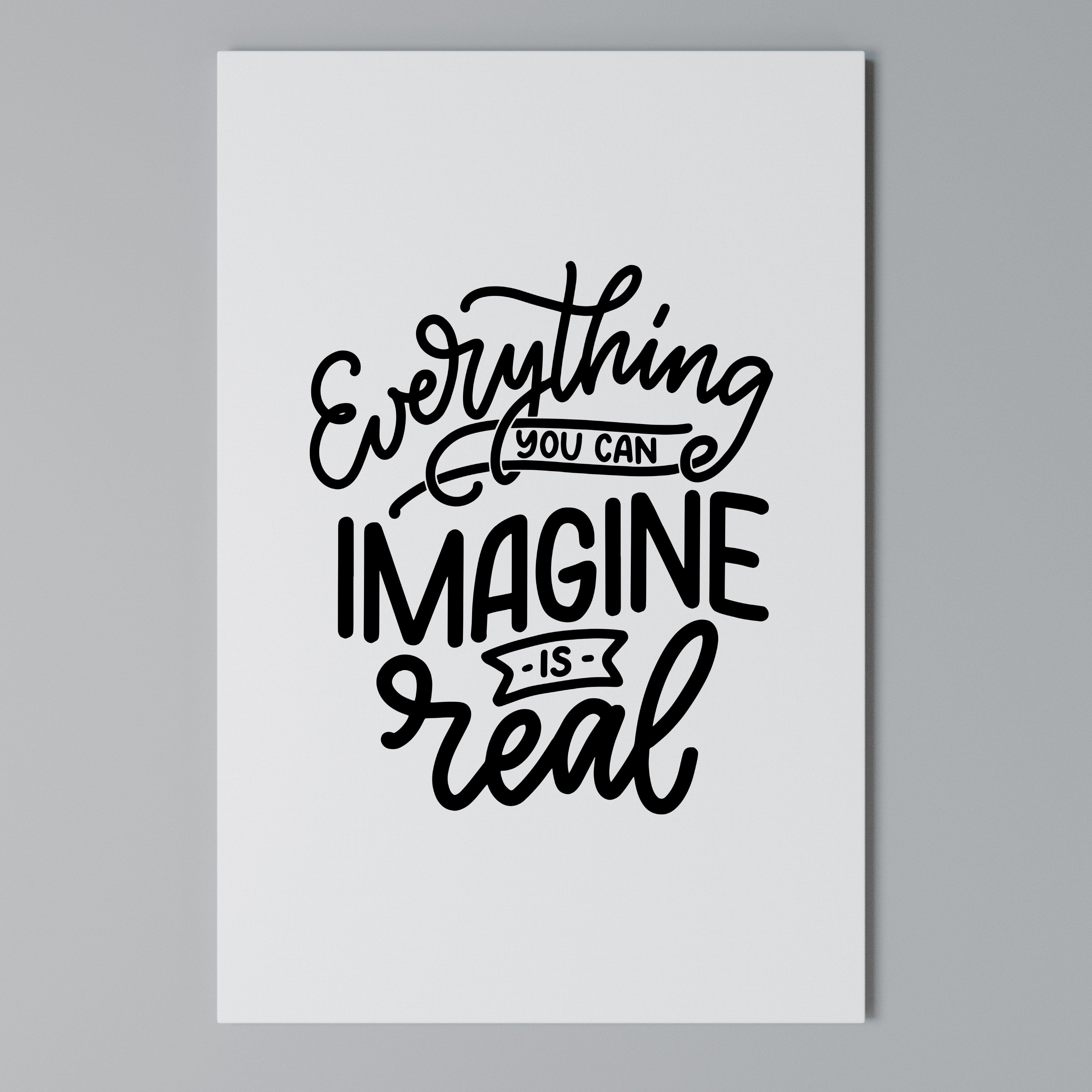 DREAMS BECOME REALITY Vertical Canvas Print