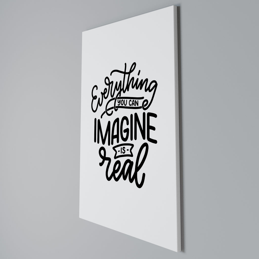DREAMS BECOME REALITY Vertical Canvas Print