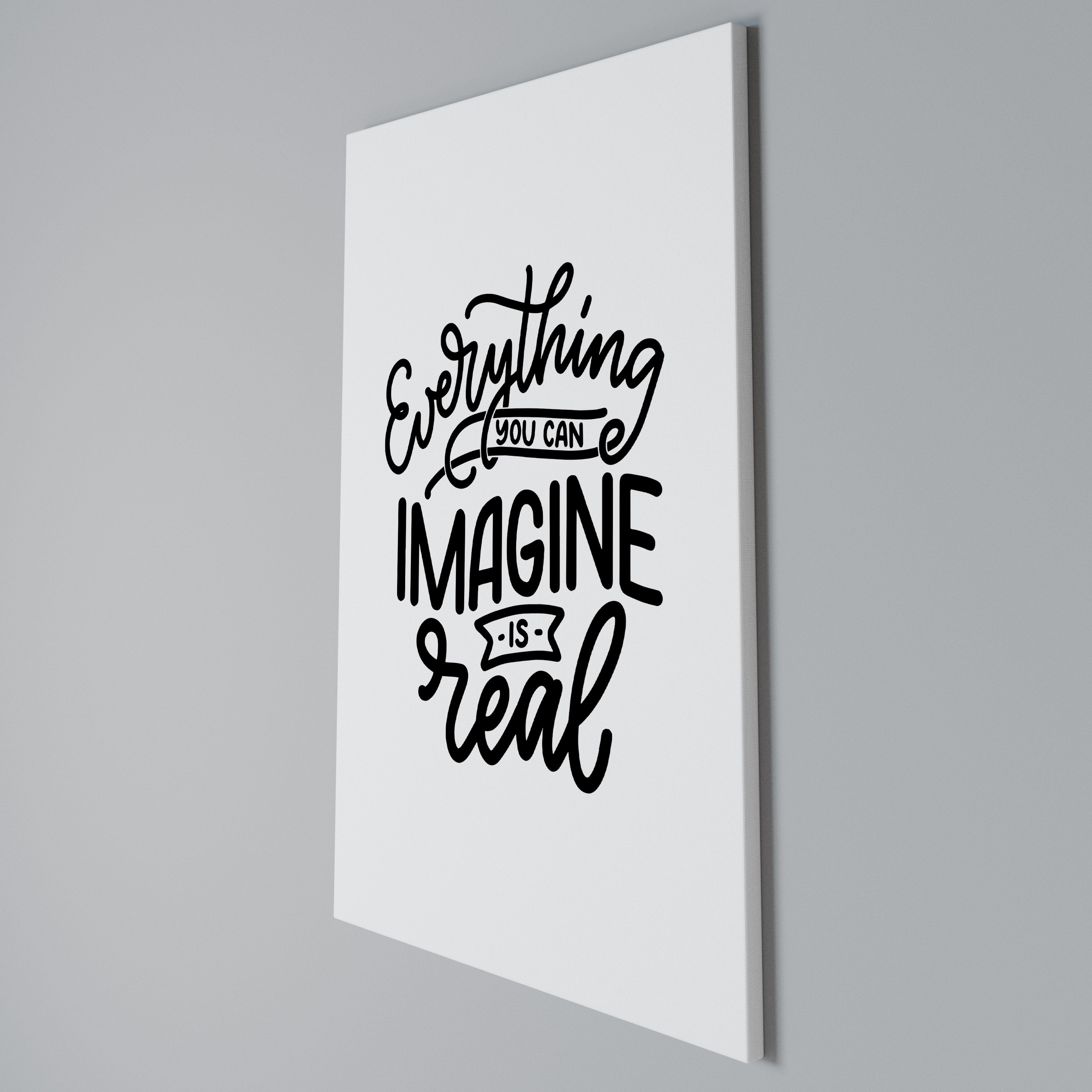 DREAMS BECOME REALITY Vertical Canvas Print