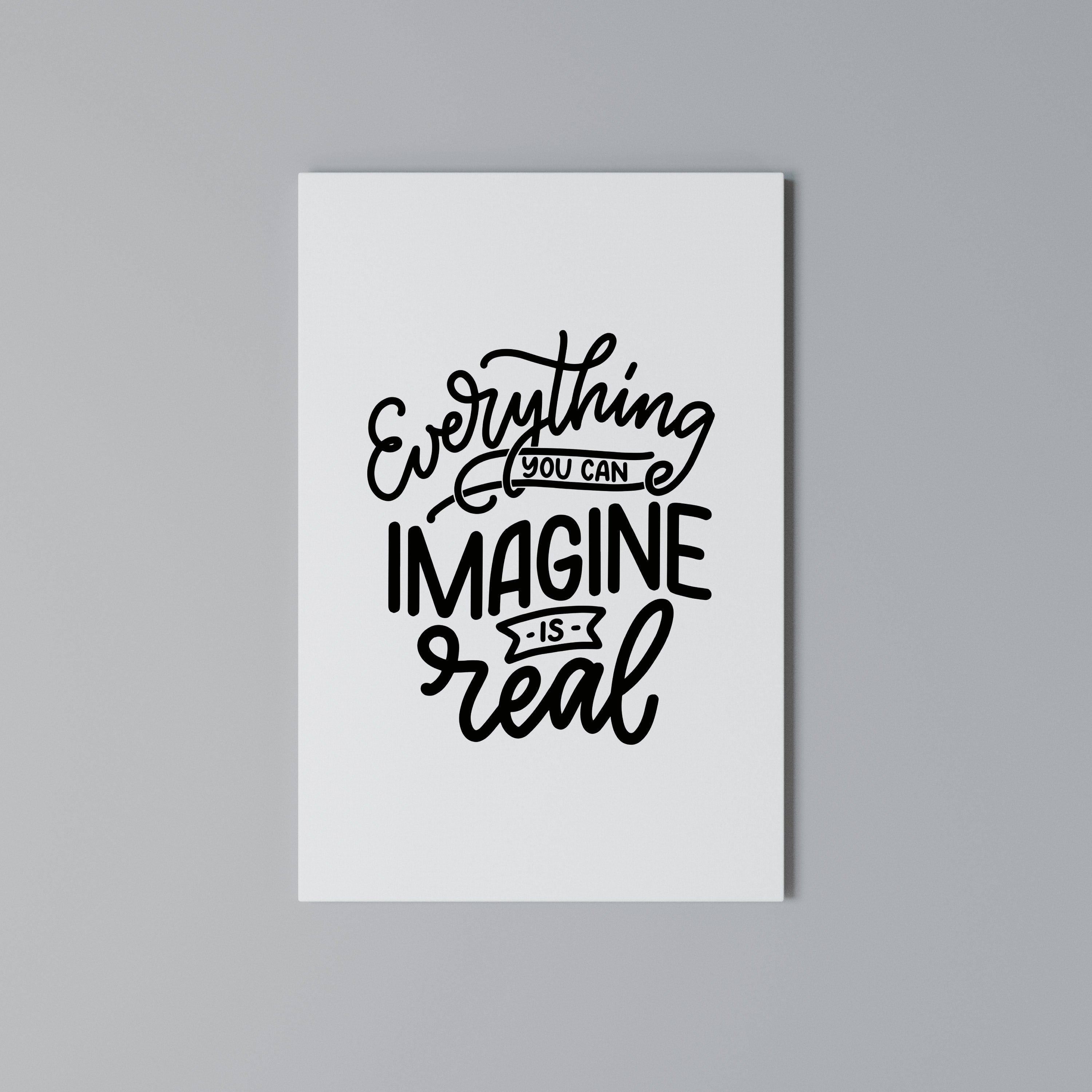 DREAMS BECOME REALITY Vertical Canvas Print