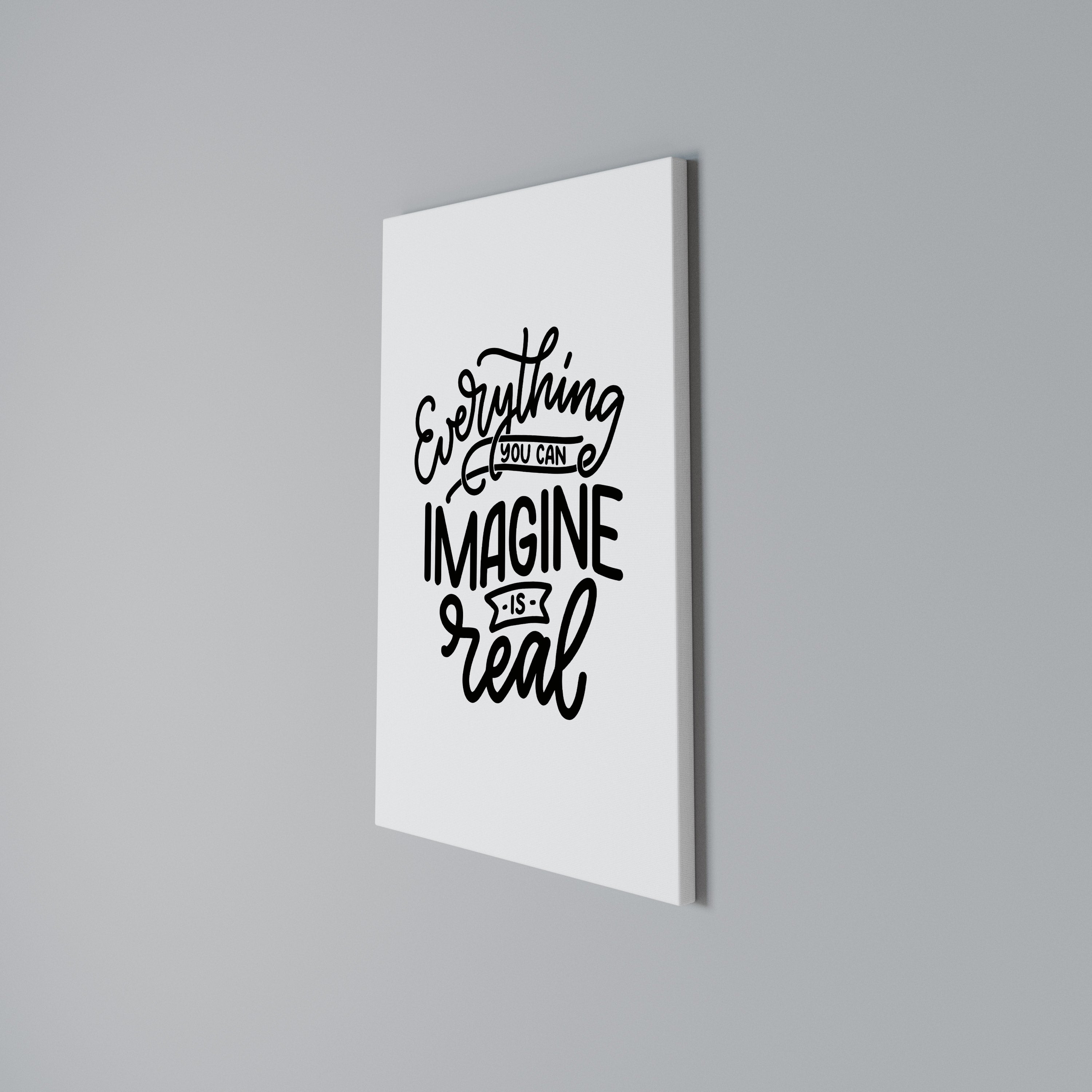 DREAMS BECOME REALITY Vertical Canvas Print