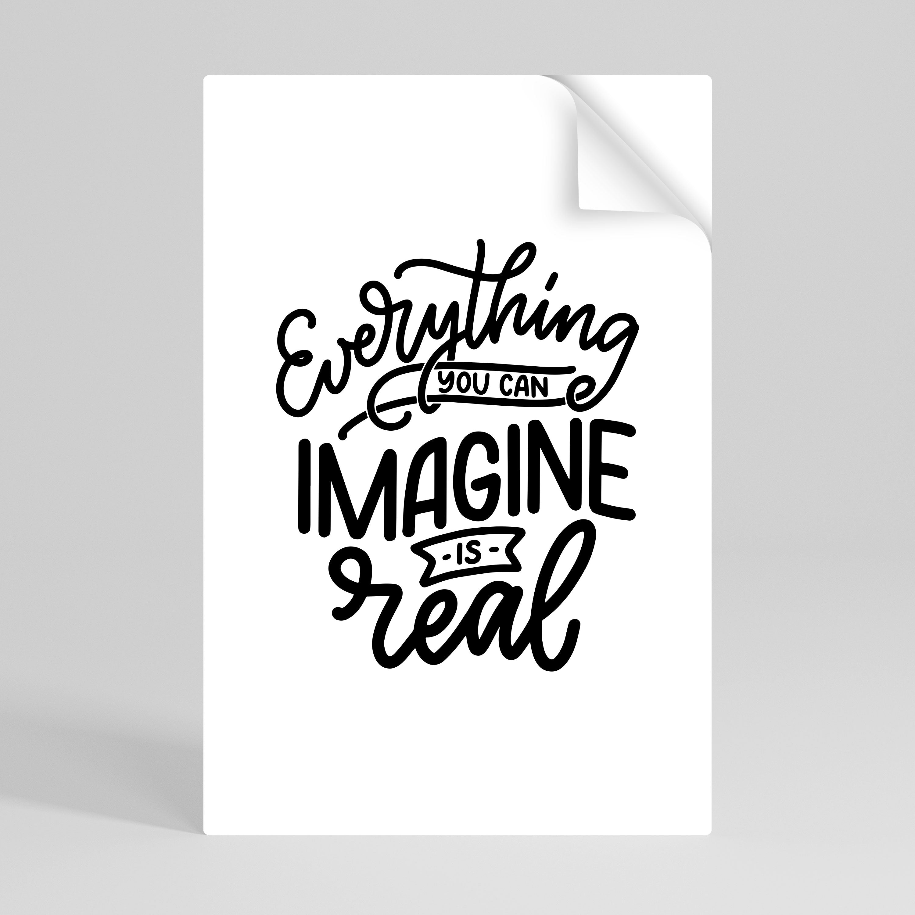 DREAMS BECOME REALITY Peel and Stick Vertical Poster